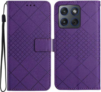 Produktbild von Motorola Edge 70 Hülle - Coverup Rhombus Klapphülle - Violett