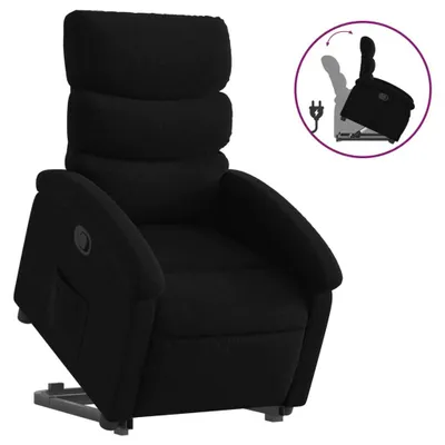 Produktbild von vidaXL Relaxsessel mit Aufstehhilfe Schwarz Stoff