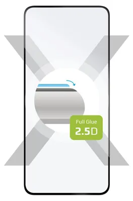 Immagine prodotto di Vetro temperato per POCO X6 Pro 5G, copertura completa fissa in vetro temperato 2.5D, con cornice nera