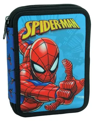 Immagine prodotto di Astuccio a due scomparti imbottito Spiderman Evergreen