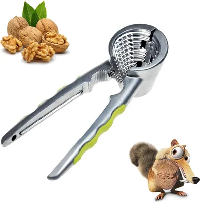 Produktbild von Nussknacker, Walnusssch?lzange, Nusswerkzeug aus Aluminiumlegierung, fš¹r Pekannš¹sse, Walnš¹sse, Mandeln, Haselnš¹sse und Pistazien (grš¹n)