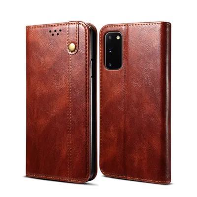 Obrázek produktu pro Pouzdro pro Samsung Galaxy S20, kožené flip pouzdro peněženka s funkcí stojánku červené
