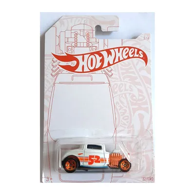 Obrázok produktu pre Hot Wheels GJW48-49 Ford 1932 #52 biely - Perleťová a chrómová séria v mierke 1:64
