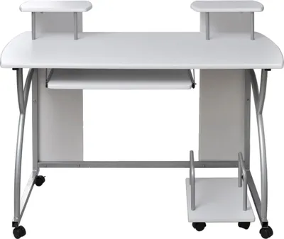 Produktbild von vidaXL Computertisch Weiß 110x52x88,5 cm Holzwerkstoff