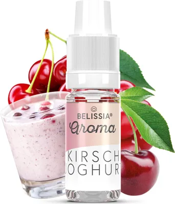 Produktbild von Belissia Lebensmittelaroma Kirsch-Joghurt - 10ml Hochdosiertes Aroma - Kalorienfrei, Vegan - Für Speisen, Getränke, Shake, Quark, Nebelmaschine uvm.