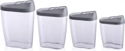 Immagine prodotto di Set di dispenser per alimenti da 4 pezzi grigio ED-224996