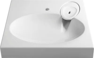 Produktbild von Design Mineralguß Aufsatzwaschbecken Delta Waschtisch für Waschmaschinen Weiß