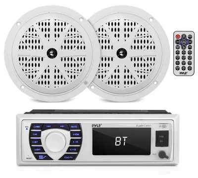 Productafbeelding van Pyle Marine Ontvanger- en Luidsprekerset – Inbouw LCD Digital Stereo