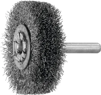 Image de Brosse ronde à tige Lessmann INOX complète 0,20 mm, ⌀ de la brosse x largeur de garniture : 50 x 15 mm