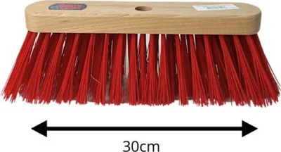 Produktbild von Synx Tools Straßenbesen 30 cm - Kehrmaschine - Außenbesen - Ohne Stiel