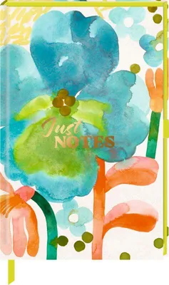 Produktbild von Notizbuch DIN A6 - Just Notes (Blue Flower)