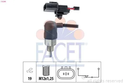 Produktbild von FACET Rückfahrschalter 7.6240 für MITSUBISHI PAJERO PININ (H6W, H7W)