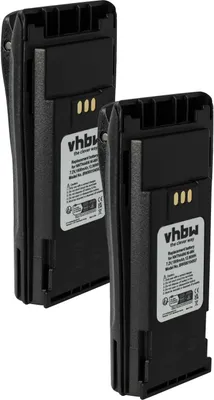 Produktbild von vhbw 2x Akku Ersatz für Motorola PMNN4252AR, PMNN4253B, PMNN4251, PMNN4253AR, NTN4497AR, NTN4970 für Funkgerät, Walkie Talkie (1800 mAh, 7,2 V, NiMH)