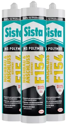 Produktbild von Sista F154 Hochbau&Anschluss weiß, 3x 300ml