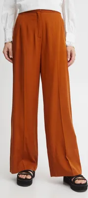 Image de ATELIER RÊVE ICHI IRLENNI PA Pantalon pour femme en tissu 100 % lyocell, coupe large, jambes évasées, coupe ample