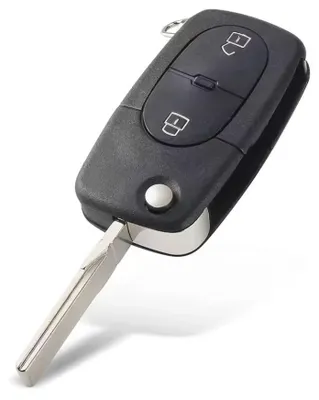 Produktbild von Techstar-Autoschlüsselgehäuse mit 2 Tasten, kompatibel mit VW Golf MK4, Passat B5, Bora 1998–2001 – Schlüsselblatt HU66, für Batterie CR1620