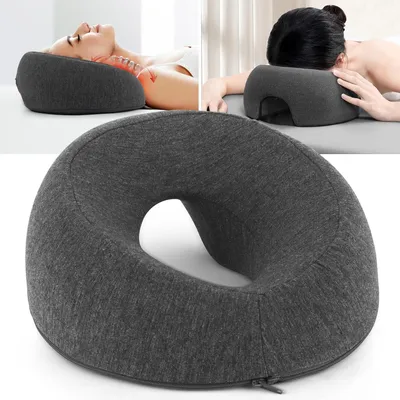 Produktbild von Massage Kopfstütze, Massagekissen, Massage-Gesichtswiegenkissen aus Memorys-Schaum, Gesichtskissen mit Loch für Spa Salon Massagebett