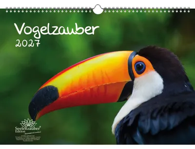 Produktbild von Vogelzauber DIN A3 Kalender für 2027 Vogel - Seelenzauber