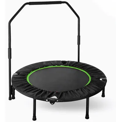 Zdjęcie produktu dla Mini trampolina fitness – 40 cali, składana konstrukcja i regulowana rączka