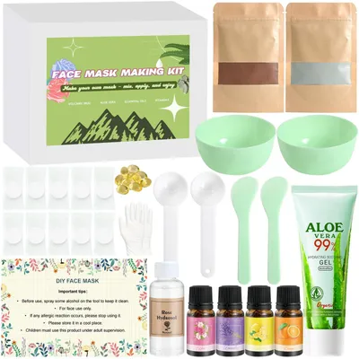 Immagine prodotto di Kit per maschere viso fai da te - Gel all'aloe vera idratante per donne