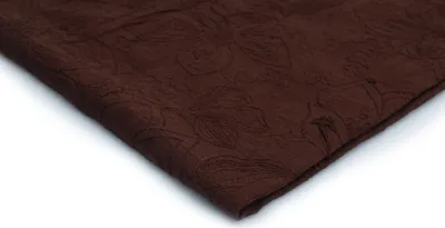 Produktbild von Baumwollstoff mit Stickerei, Farbe Braun Muster 5 (50 x 140 cm)