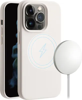 Produktbild von Mag Hype Cover für iPhone 14 Pro Max, Magnetic Wireless Charging Support beige (63498)