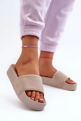 Imagen del producto de Sandalias de plataforma de piel sintética Big Star NN274A671, color beige, talla 41