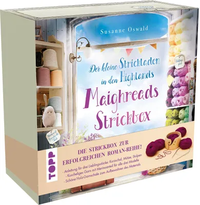 Produktbild von Der kleine Strickladen in den Highlands. Maighreads wunderbare Strickbox. Anleitungen und Material für 3 Modelle