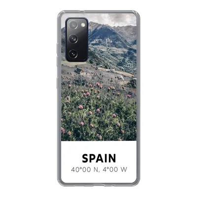 Produktbild von MuchoWow® Handyhülle Schutzhülle Hülle für Samsung Galaxy S20 FE Spanien - Berge - Blumen Silikon Softcase Handy Hülle - Abdeckung
