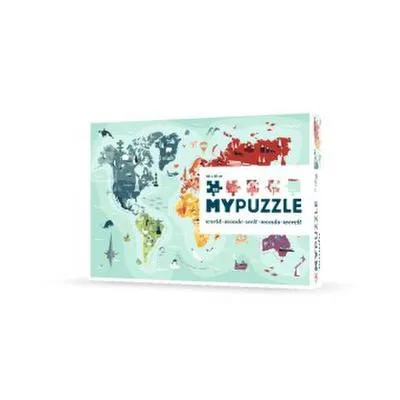 Produktbild von MyPuzzle World Puzzle Weltkarte 1000 Teile mit Poster