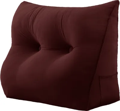 Zdjęcie produktu dla Duża ergonomiczna poduszka na zagłówek aksamitna poduszka klinowa, poduszka do czytania, poduszka klinowa, poduszka na plecy, poduszka wypoczynkowa, poduszka dekoracyjna