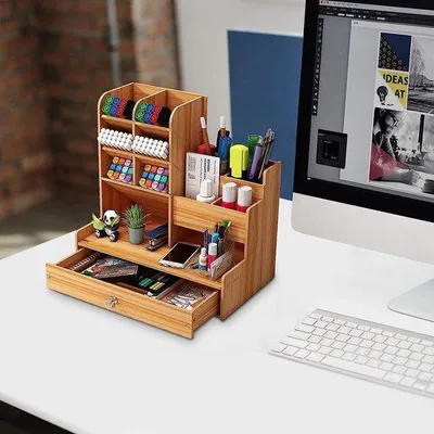Produktbild von Famanu Büro Organizer - 13 Fächer, DIY Installation