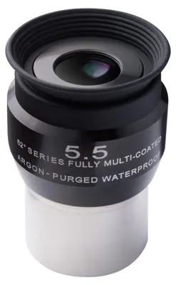 Produktbild von Bresser Optics 0219605, Schwarz, Metallisch, Gummi, 5,5 mm, 62°, 3,17 cm, 57 m