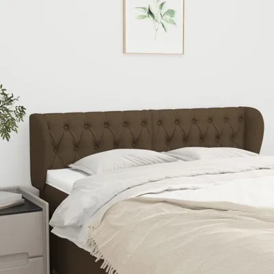 Produktbild von "2024"cloris Kopfteil mit Ohren Dunkelbraun 147x23x78/88 cm Stoff - Kopfteile CHY36314270