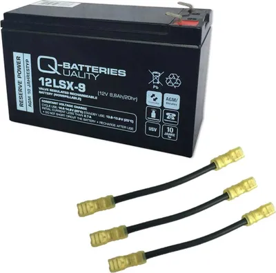 Produktbild von Q-Batteries 216V-Anlage 18 x 12LSX-9 für Sicherheitsbeleuchtung Inkl. Zubehör und Verbinder