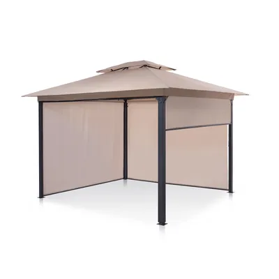 Obrázok produktu pre blumfeldt Grandezza Cortina, záhradný altánok, 3 x 3 m, 4 bočné sekcie, béžová