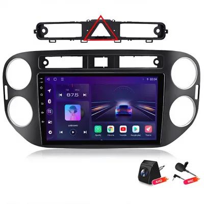Immagine prodotto di Autoradio Android da 9 pollici per VW Tiguan 5N (2007-2016) con CarPlay, Android Auto, 4G, GPS e telecamera posteriore