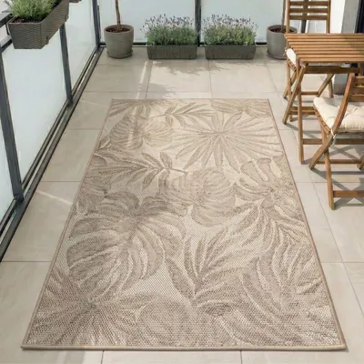 Immagine prodotto di Carpetsale24 Tappeto da Esterno Impermeabile e Resistente ai Raggi UV Ideale per Cucina Balcone Terrazza Giardino Soggiorno, Dimensioni: 80x150 cm