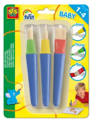 Obrázek produktu pro SES Creative My First - Safe baby brushes, Sada kartáčů, Rozmanité, Syntetický