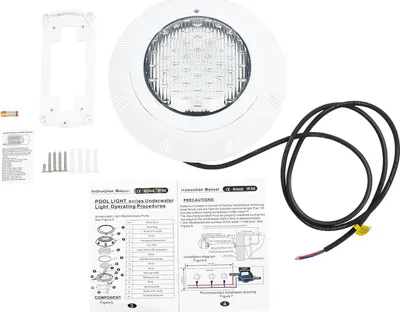 Produktbild von RGB LED Poolleuchte - Unterwasserlampe - 36 W - Fernbedienung - IP68 Wasserdicht - 120° Abstrahlwinkel - 50.000 h Lebensdauer