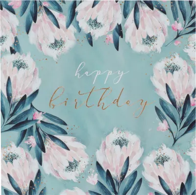 Produktbild von SUSY CARD Geburtstagskarte "Swan lake flowers"