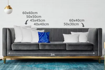 Produktbild von MuchoWow® Zierkissen Sofakissen Wohnzimmer Dekokissen 40x40 cm Blau - Achat - Steine - Foto Kissen - Schlafzimmer Dekoration