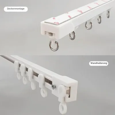 Zdjęcie produktu dla Samoprzylepna listwa karniszowa 90 cm, biała, do montażu na ścianie