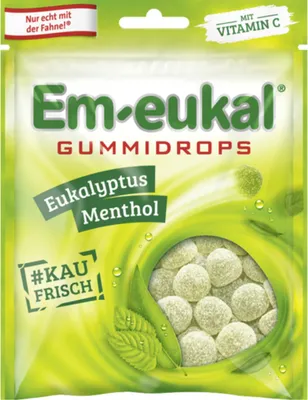 Immagine prodotto di Em eukal gocce di gomma all'eucalipto e mentolo con crosta di zucchero 90g