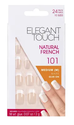 Productafbeelding van Elegant Touch, natuurlijke Franse nagels, nummer 101, medium