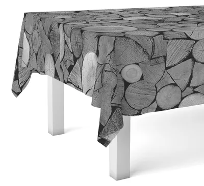 Tischdecke Trunks, grau, 260 x 140 cm, wasserabweisend