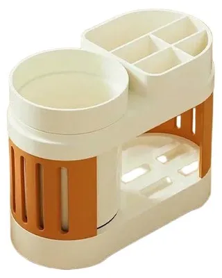 Produktbild von Set für Badezimmer-Becherhalter – Enthält Zahnpasta und Zahnbürste