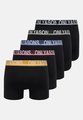 Immagine prodotto di Only & Sons Boxer Trey Solid Mutande Confezione da cinque