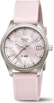 Produktbild von Boccia Damen Armbanduhr Trend 3356-01 Titan PolyurethanBand rosa