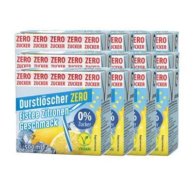 Immagine prodotto di Tè freddo dissetante al limone zero piacere senza zucchero 500ml confezione da 12 pezzi